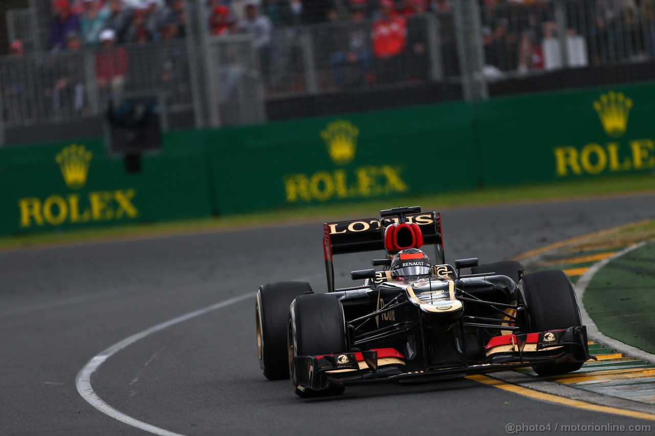 GP AUSTRALIA, 17.03.2013- Gara, Kimi Raikkonen (FIN) Lotus F1 Team E21 