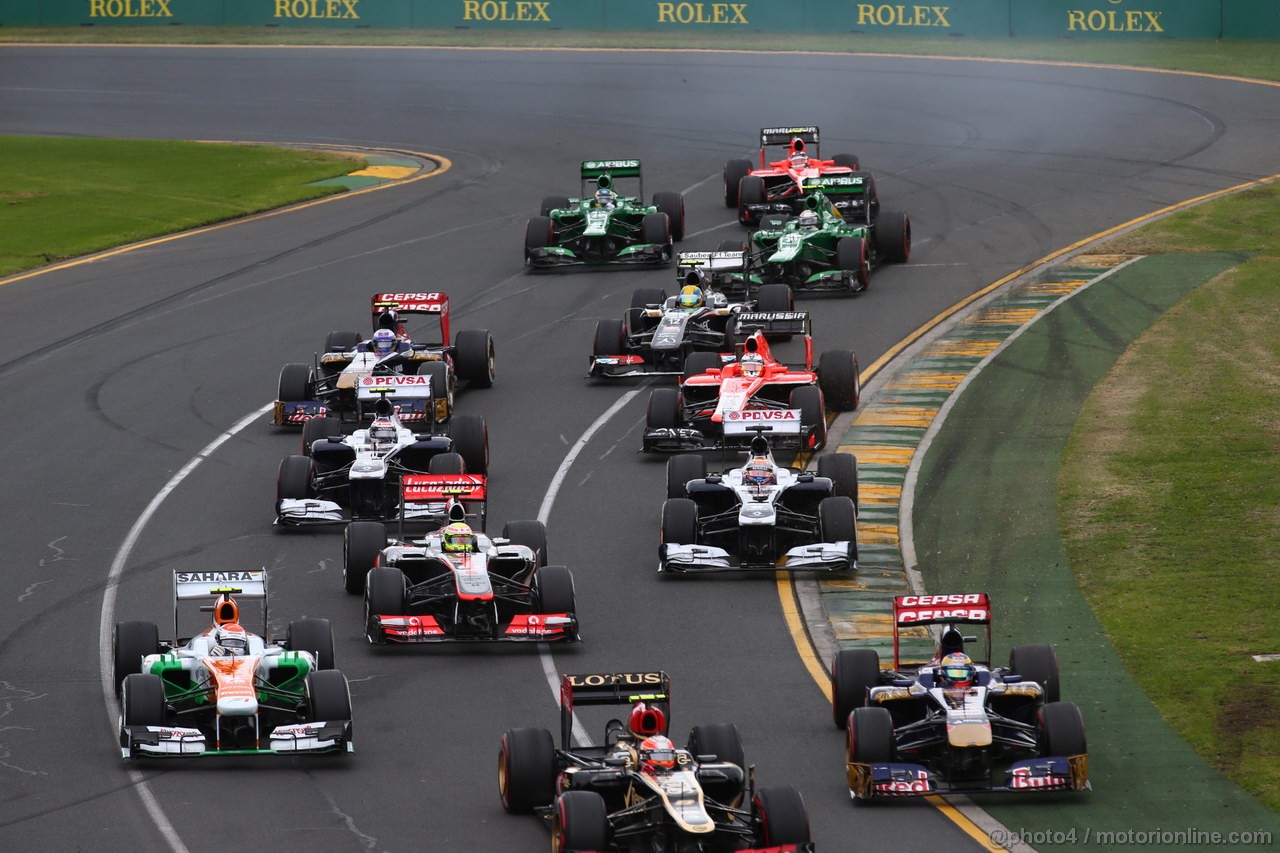 GP AUSTRALIA, 17.03.2013- Gara, Start of the race 