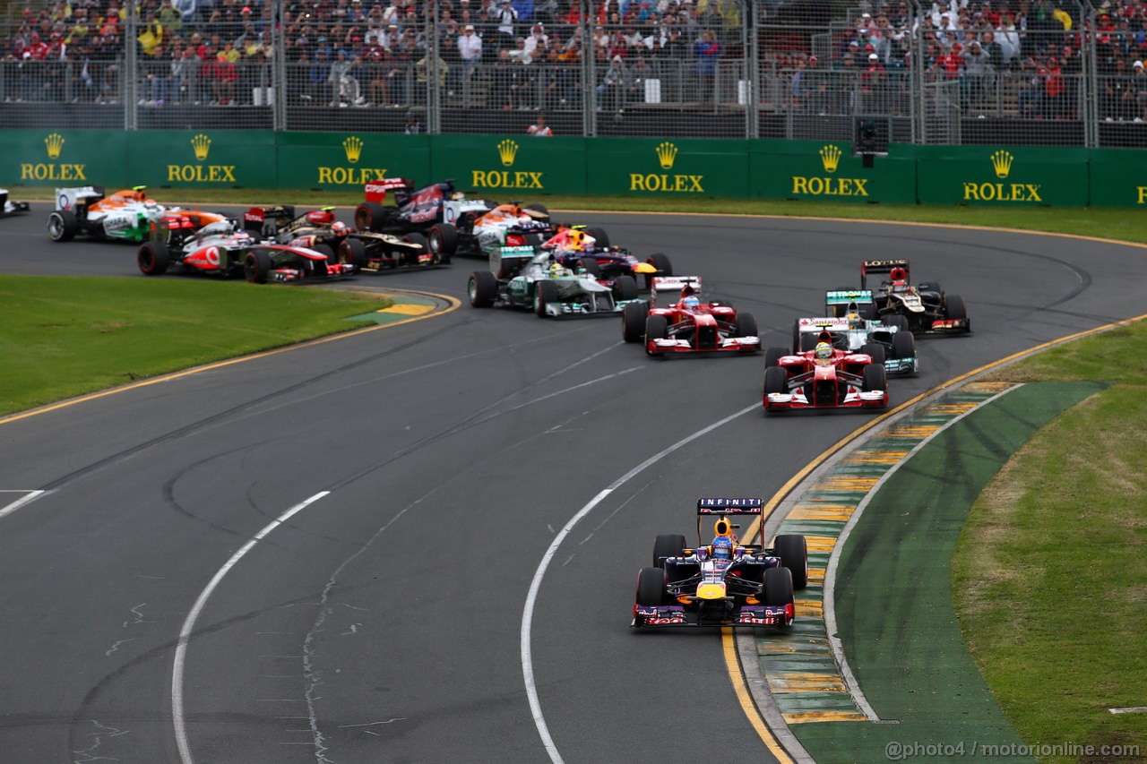 GP AUSTRALIA, 17.03.2013- Gara, Start of the race 