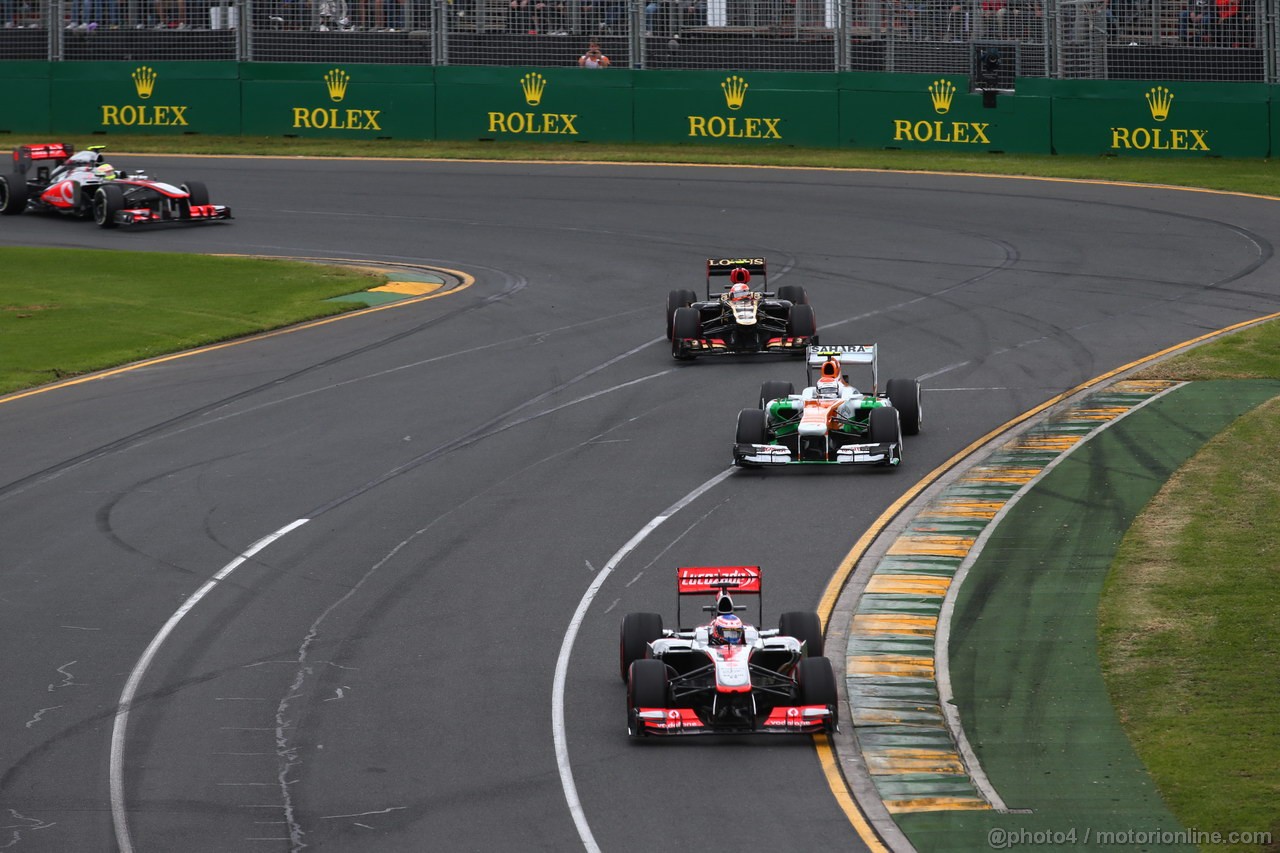 GP AUSTRALIA, 17.03.2013- Gara, Jenson Button (GBR) McLaren Mercedes MP4-28 