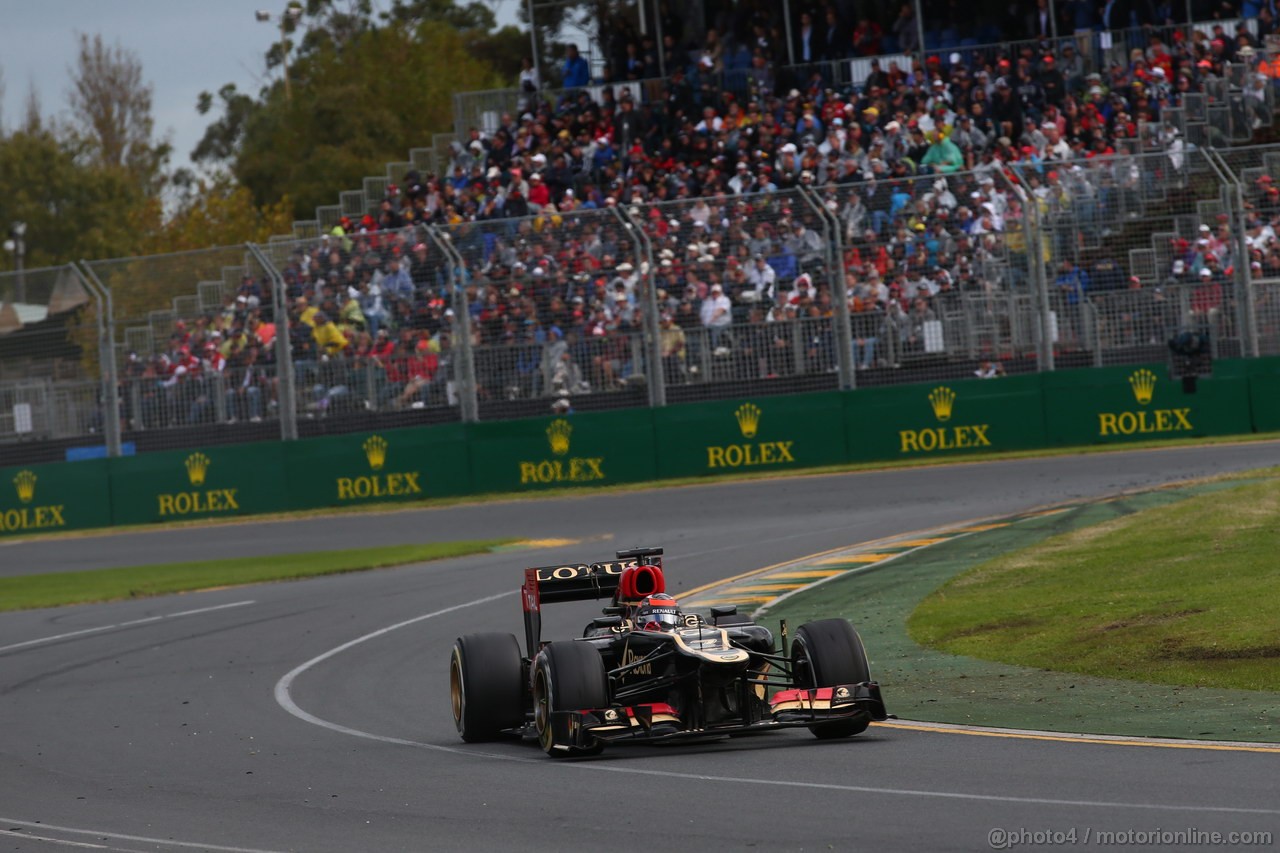 GP AUSTRALIA, 17.03.2013- Gara, Kimi Raikkonen (FIN) Lotus F1 Team E21 