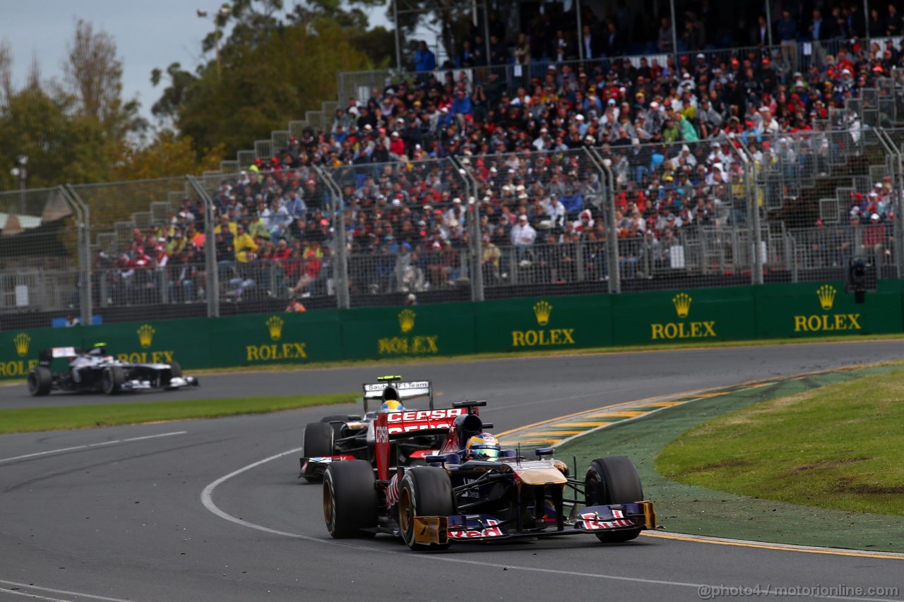 GP AUSTRALIA, 17.03.2013- Gara, Jean-Eric Vergne (FRA) Scuderia Toro Rosso STR8 