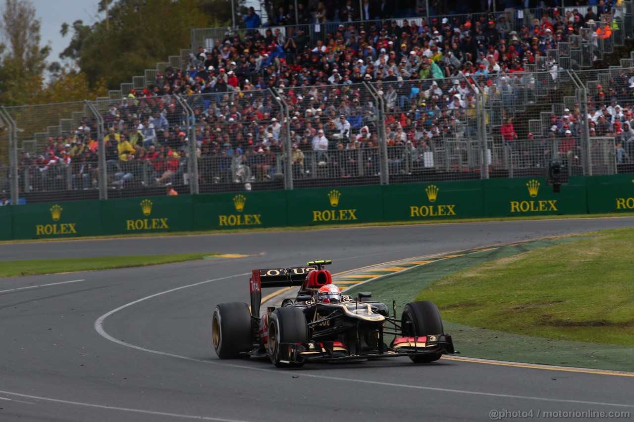 GP AUSTRALIA, 17.03.2013- Gara, Romain Grosjean (FRA) Lotus F1 Team E21 