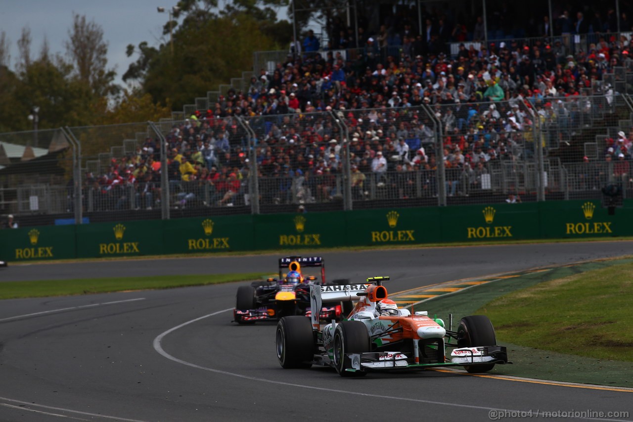 GP AUSTRALIA, 17.03.2013- Gara, Adrian Sutil (GER), Sahara Force India F1 Team VJM06 