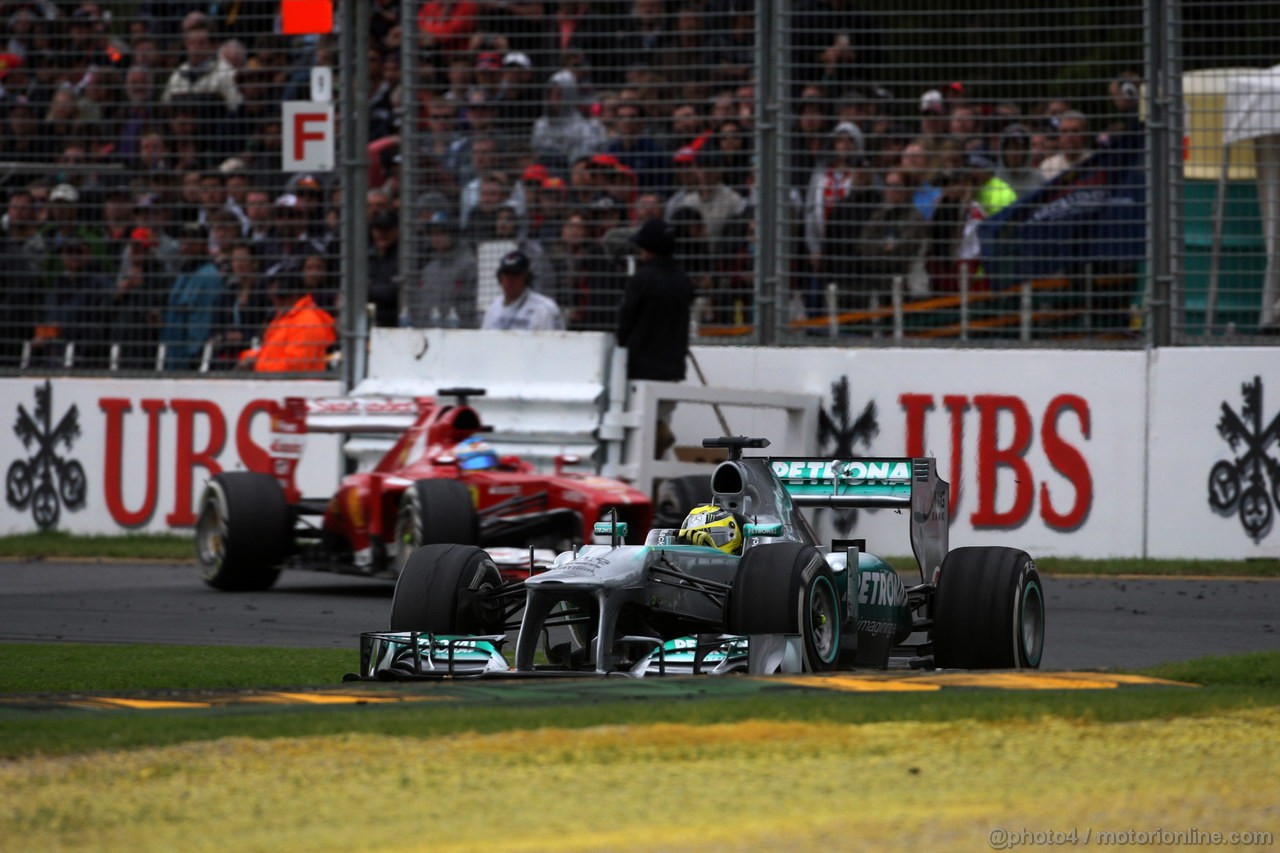 GP AUSTRALIA, 17.03.2013- Gara,Nico Rosberg (GER) Mercedes AMG F1 W04 