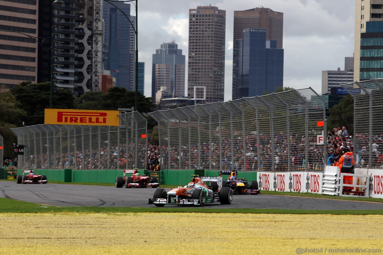 GP AUSTRALIA, 17.03.2013- Gara, Adrian Sutil (GER), Sahara Force India F1 Team VJM06 