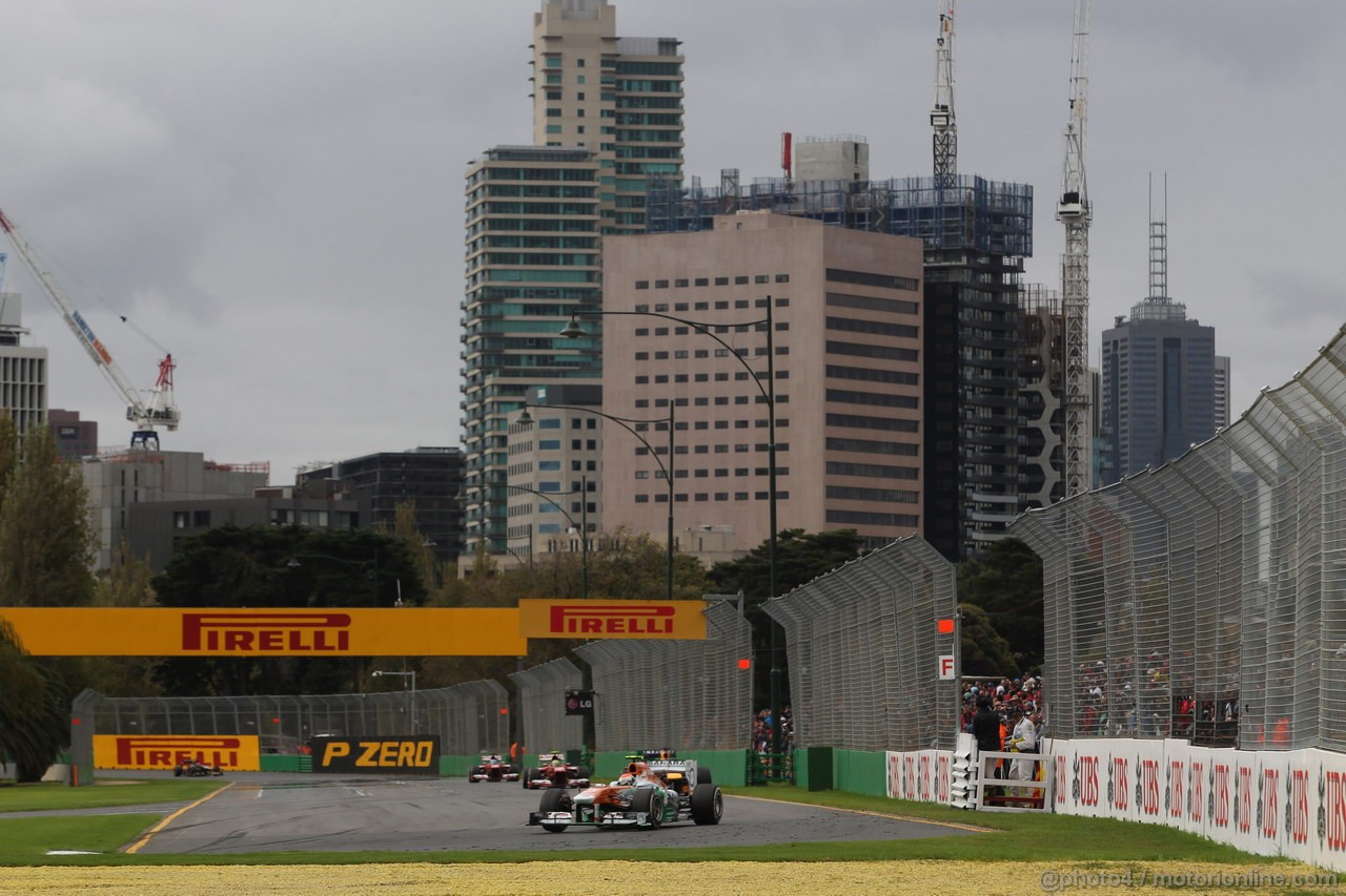 GP AUSTRALIA, 17.03.2013- Gara, Adrian Sutil (GER), Sahara Force India F1 Team VJM06 