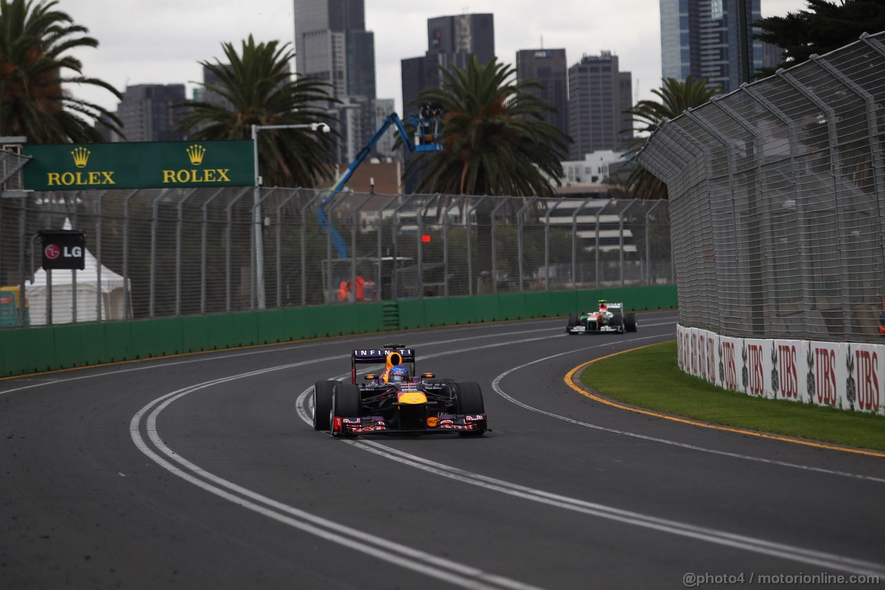 GP AUSTRALIA, 17.03.2013- Gara, Sebastian Vettel (GER) Red Bull Racing RB9 