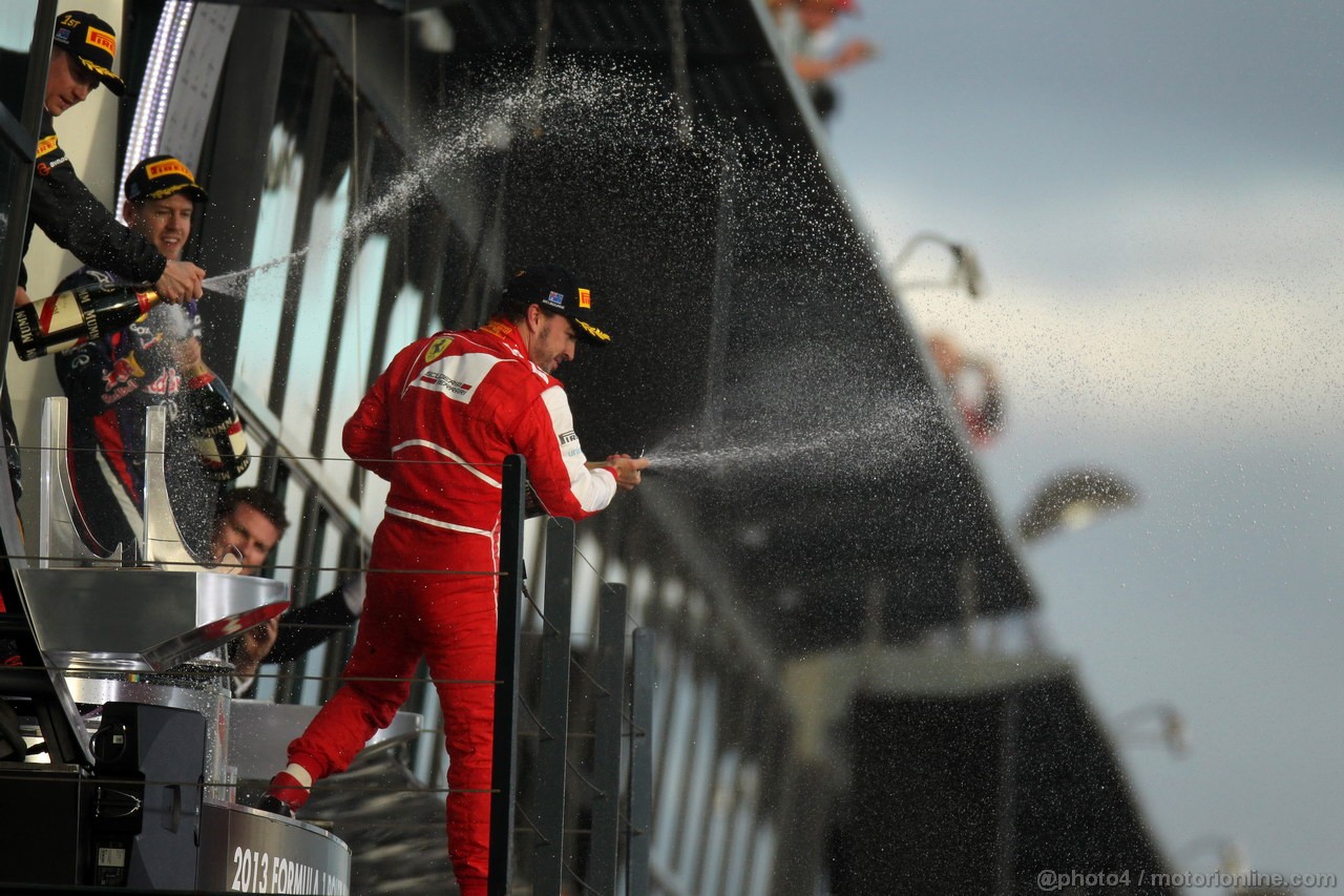 GP AUSTRALIA, 17.03.2013- Gara, secondo Fernando Alonso (ESP) Ferrari F138 