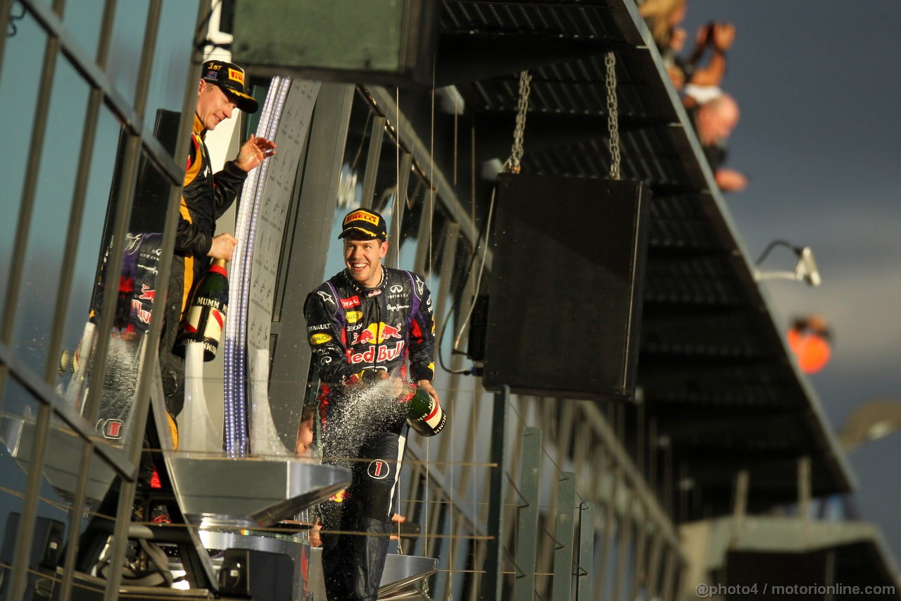 GP AUSTRALIA, 17.03.2013- Gara, Sebastian Vettel (GER) Red Bull Racing RB9 terzo 