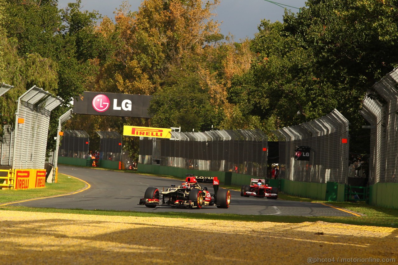 GP AUSTRALIA, 17.03.2013- Gara, Kimi Raikkonen (FIN) Lotus F1 Team E21 