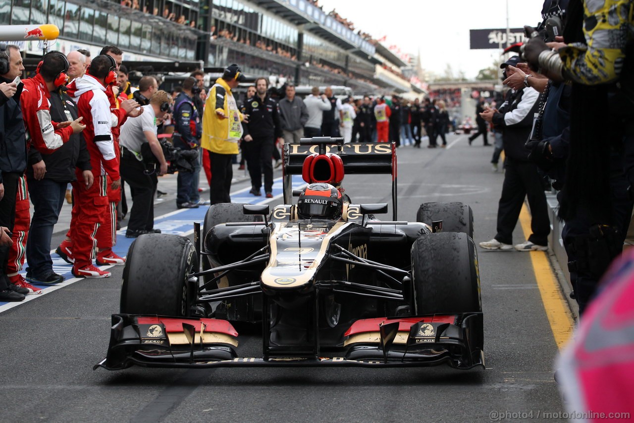 GP AUSTRALIA, 17.03.2013- Gara, Kimi Raikkonen (FIN) Lotus F1 Team E21 vincitore 