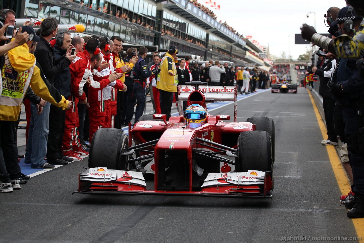 GP AUSTRALIA, 17.03.2013- Gara, Fernando Alonso (ESP) Ferrari F138 