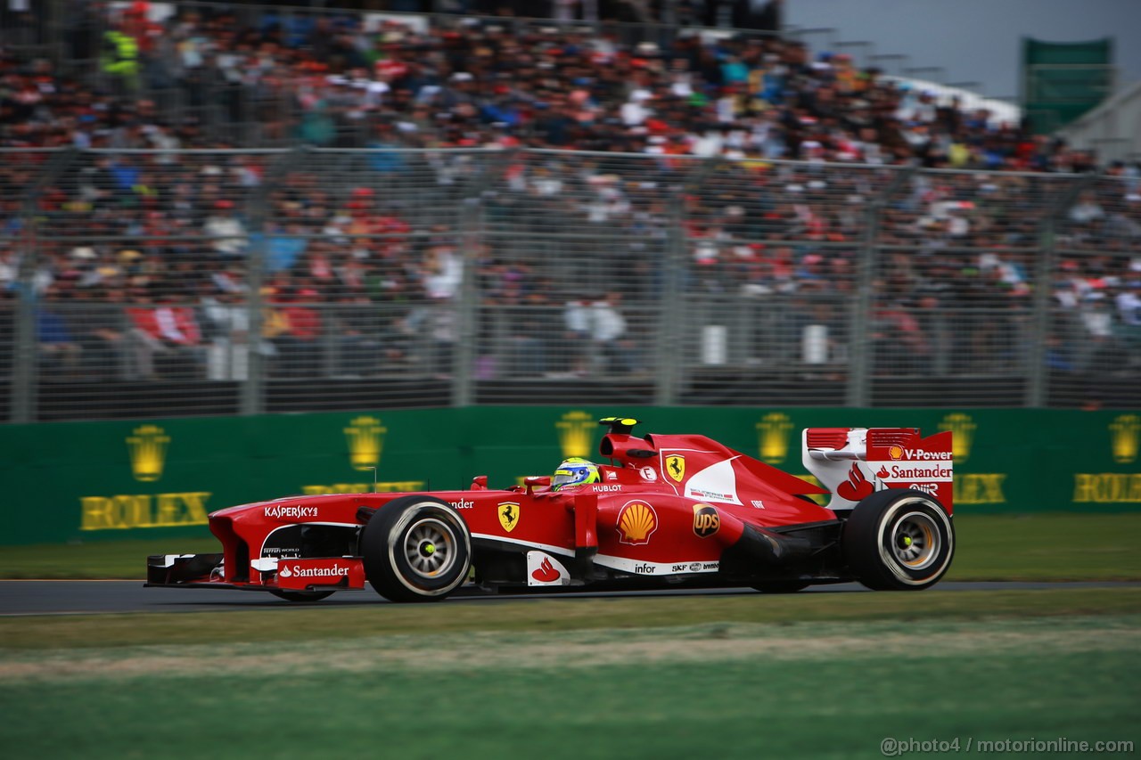 GP AUSTRALIA, 17.03.2013- Gara, Felipe Massa (BRA) Ferrari F138 