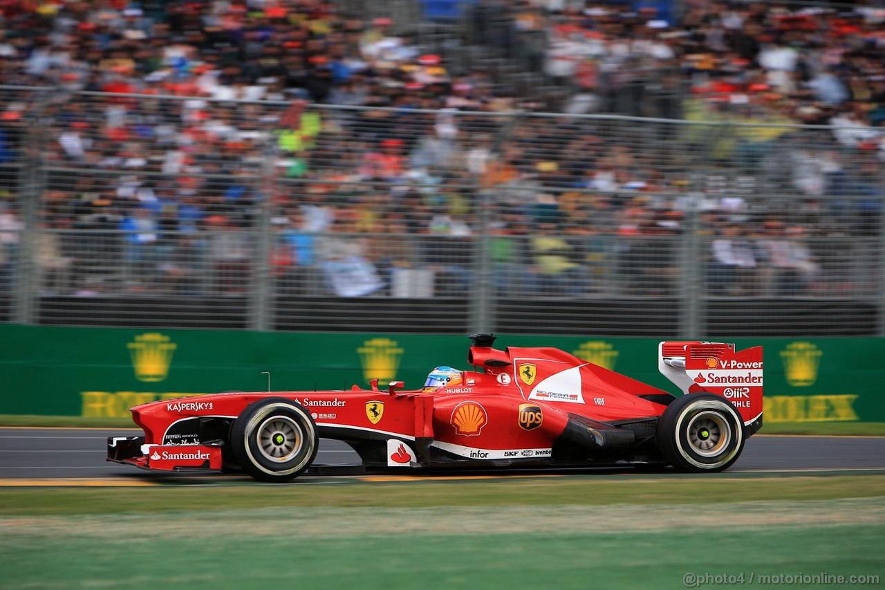 GP AUSTRALIA, 17.03.2013- Gara, Fernando Alonso (ESP) Ferrari F138 