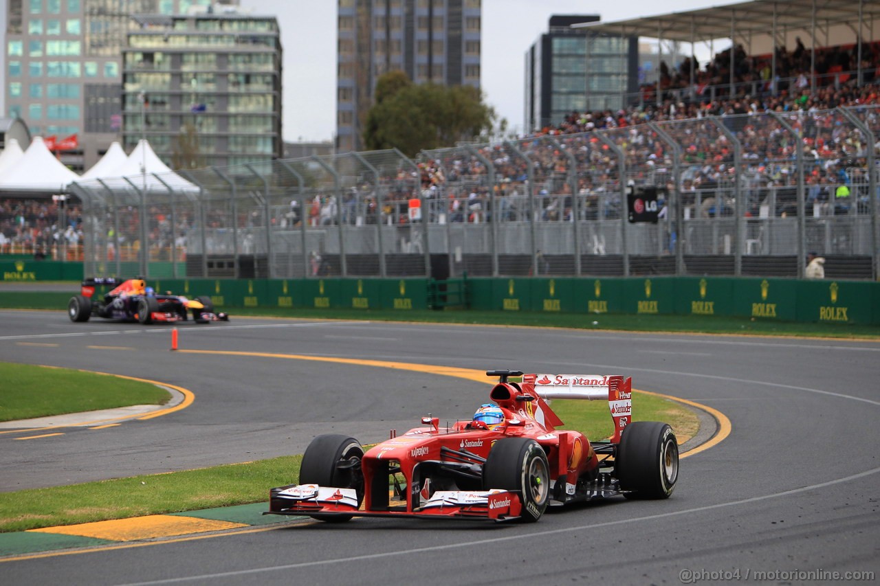 GP AUSTRALIA, 17.03.2013- Gara, Fernando Alonso (ESP) Ferrari F138 