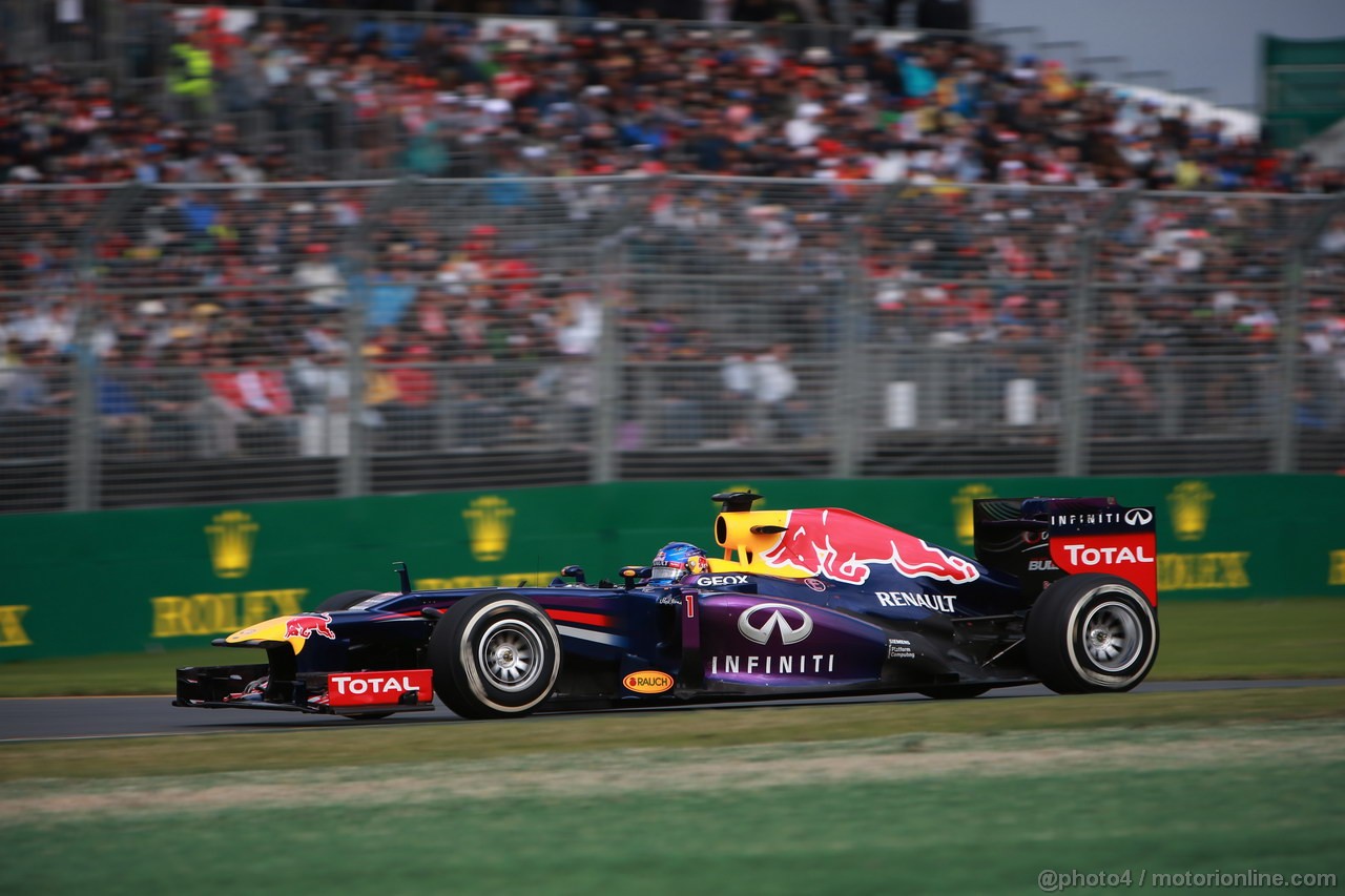 GP AUSTRALIA, 17.03.2013- Gara, Sebastian Vettel (GER) Red Bull Racing RB9 