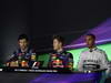 GP AUSTRALIA, 17.03.2013- Qualifiche, Conferenza Stampa, (L-D) Mark Webber (AUS) Red Bull Racing RB9 e Sebastian Vettel (GER) Red Bull Racing RB9 e Lewis Hamilton (GBR) Mercedes AMG F1 W04 