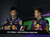 GP AUSTRALIA, 17.03.2013- Qualifiche, Conferenza Stampa, (L-D) Mark Webber (AUS) Red Bull Racing RB9 e Sebastian Vettel (GER) Red Bull Racing RB9