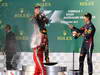 GP AUSTRALIA, 17.03.2013- Gara, Kimi Raikkonen (FIN) Lotus F1 Team E21 vincitore, secondo Fernando Alonso (ESP) Ferrari F138 e terzo Sebastian Vettel (GER) Red Bull Racing RB9 