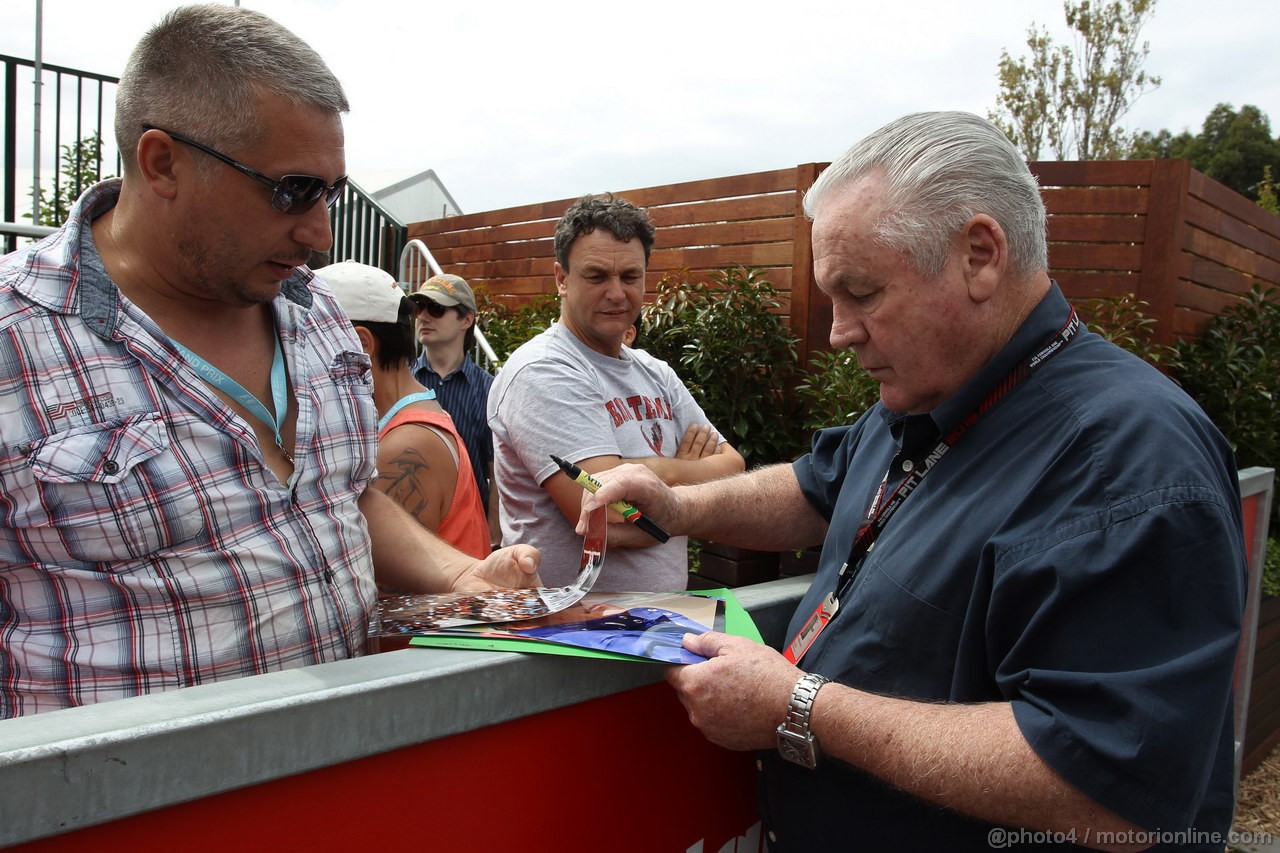 GP AUSTRALIA, 13.03.2013- Alan Jones (AUS) Former F1 driver