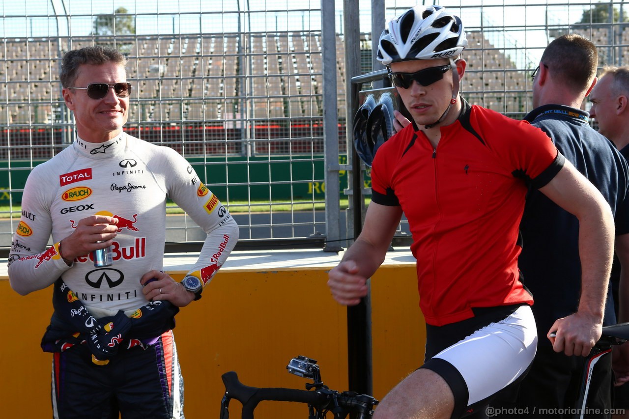 GP AUSTRALIA, 13.03.2013- David Coulthard (GBR) e Paul di Resta (GBR) Sahara Force India F1 Team VJM06 