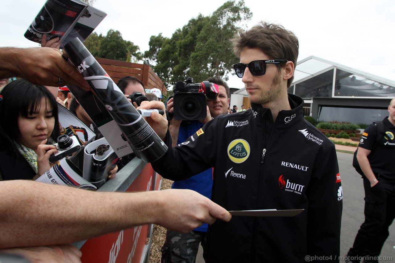 GP AUSTRALIA, 14.03.2013- Romain Grosjean (FRA) Lotus F1 Team E21 