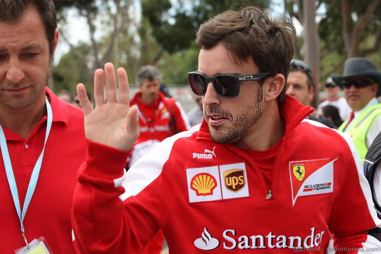 GP AUSTRALIA, 14.03.2013- Fernando Alonso (ESP) Ferrari F138 