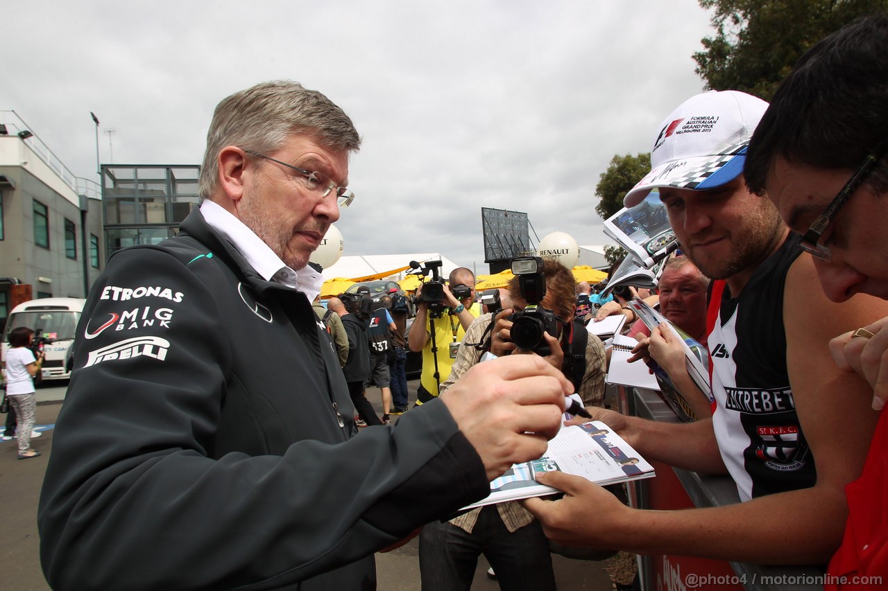 GP AUSTRALIA, 14.03.2013- Ross Brawn (GBR), Team Principal, Mercedes GP 