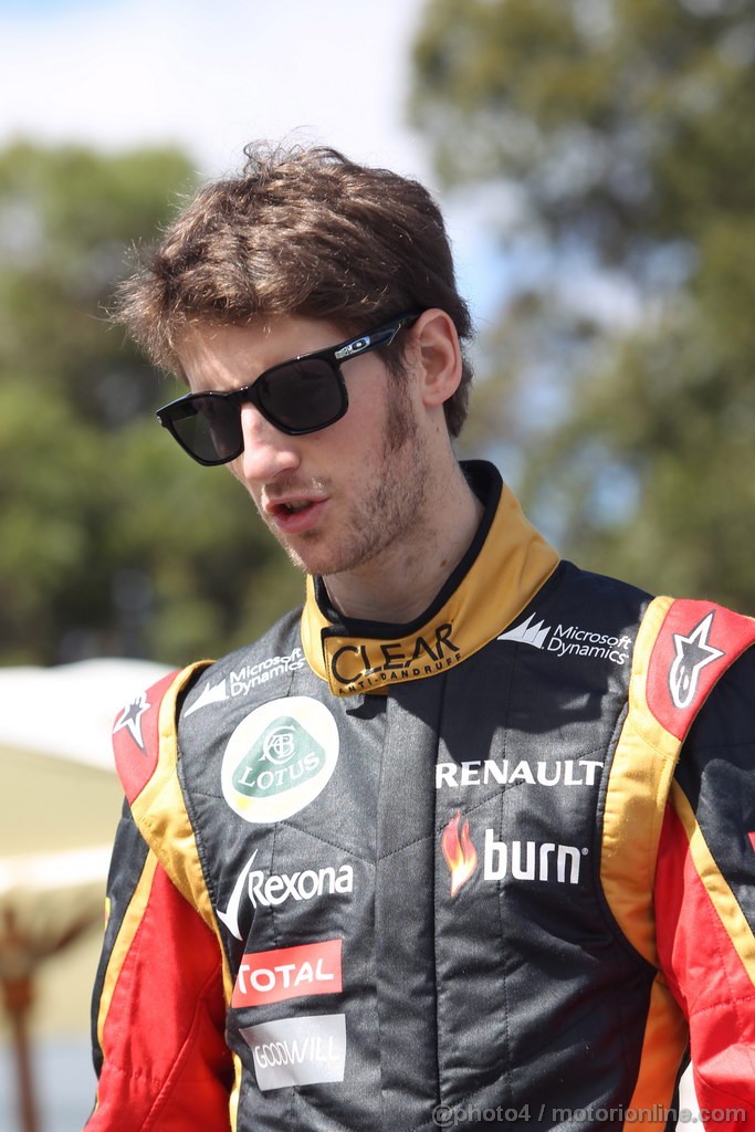 GP AUSTRALIA, 14.03.2013- Romain Grosjean (FRA) Lotus F1 Team E21 