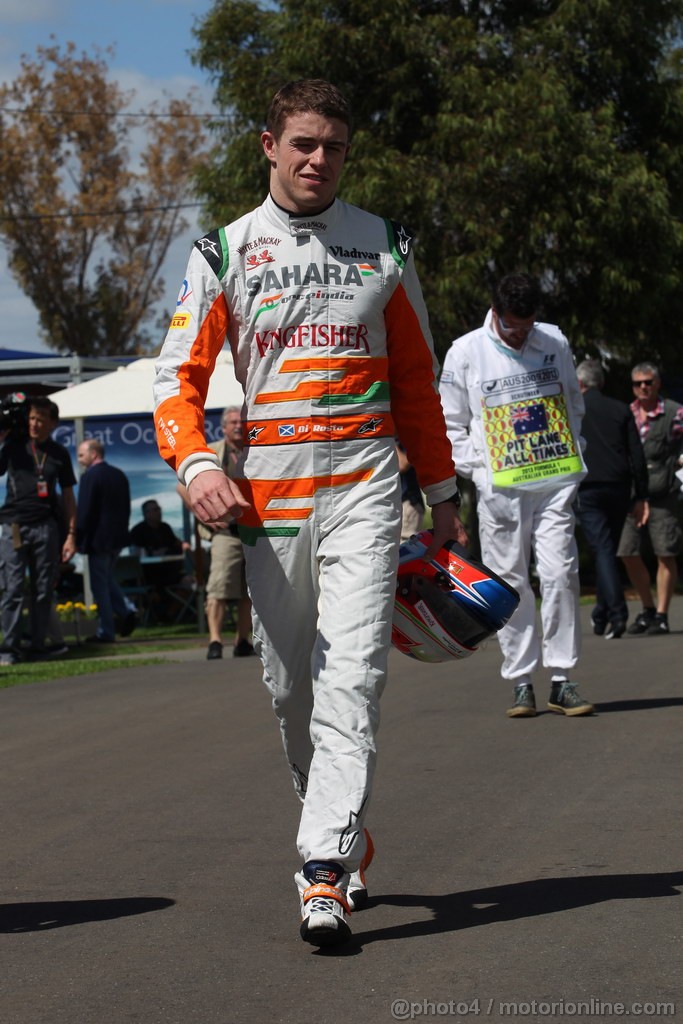 GP AUSTRALIA, 14.03.2013- Paul di Resta (GBR) Sahara Force India F1 Team VJM06 