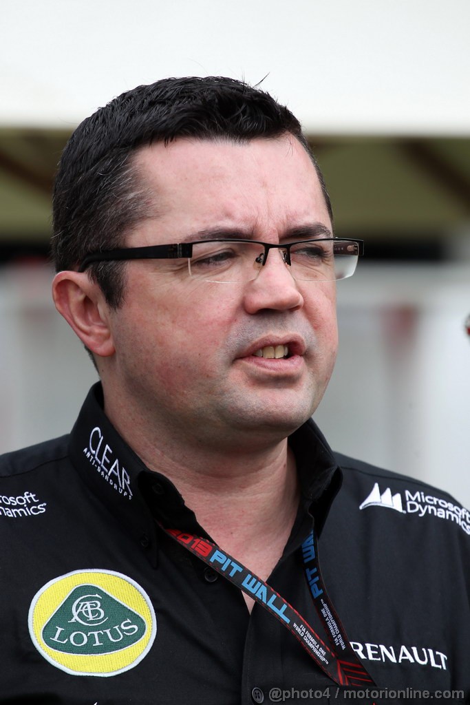 GP AUSTRALIA, 14.03.2013- Eric Boullier (FRA), Team Manager, Lotus F1 Team 