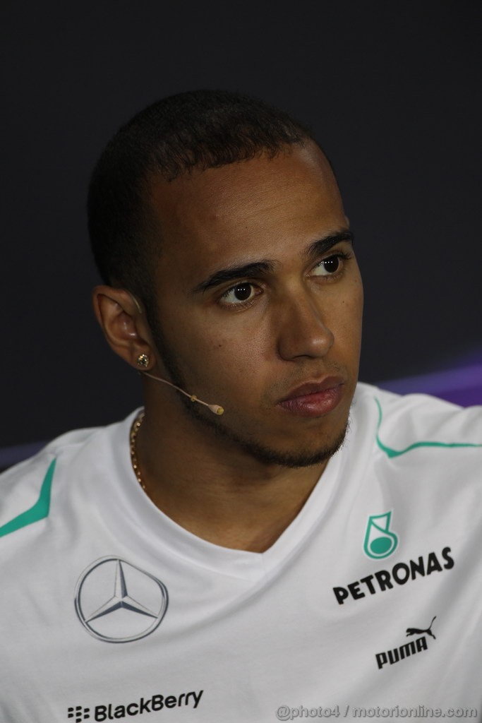 GP AUSTRALIA, 14.03.2013- Conferenza Stampa, Lewis Hamilton (GBR) Mercedes AMG F1 W04 