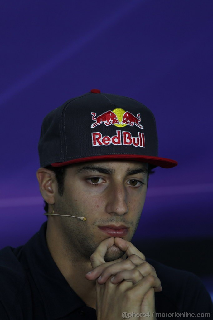 GP AUSTRALIA, 14.03.2013- Conferenza Stampa, Daniel Ricciardo (AUS) Scuderia Toro Rosso STR8 