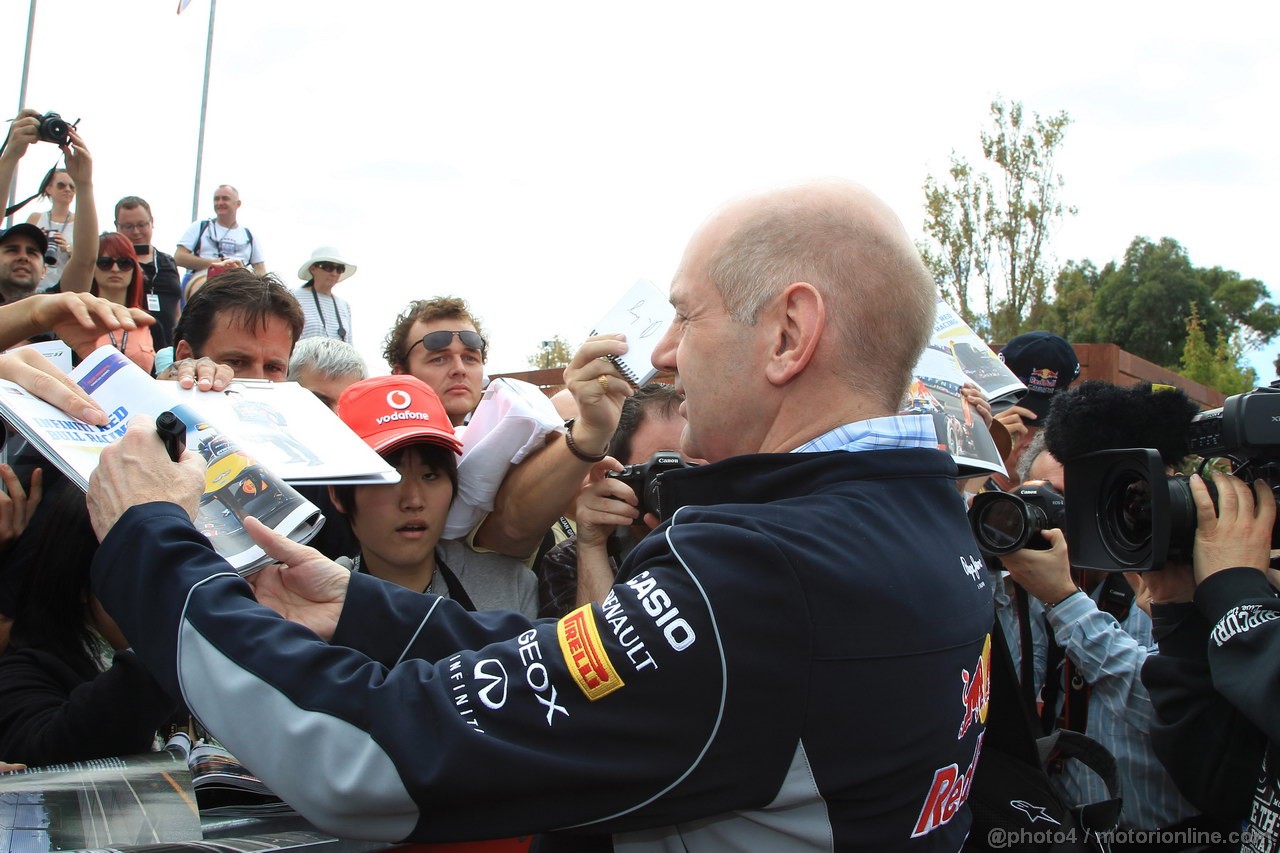 GP AUSTRALIA, 14.03.2013- Adrian Newey (GBR), Red Bull Racing , Technical Operations Director 