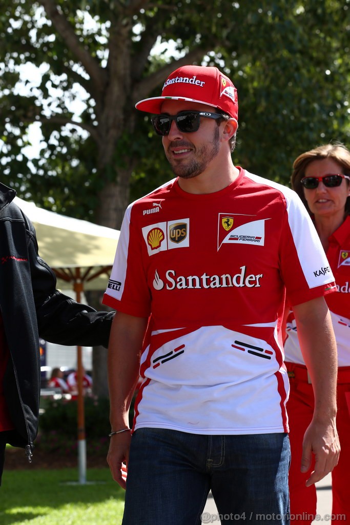 GP AUSTRALIA, 14.03.2013- Fernando Alonso (ESP) Ferrari F138 