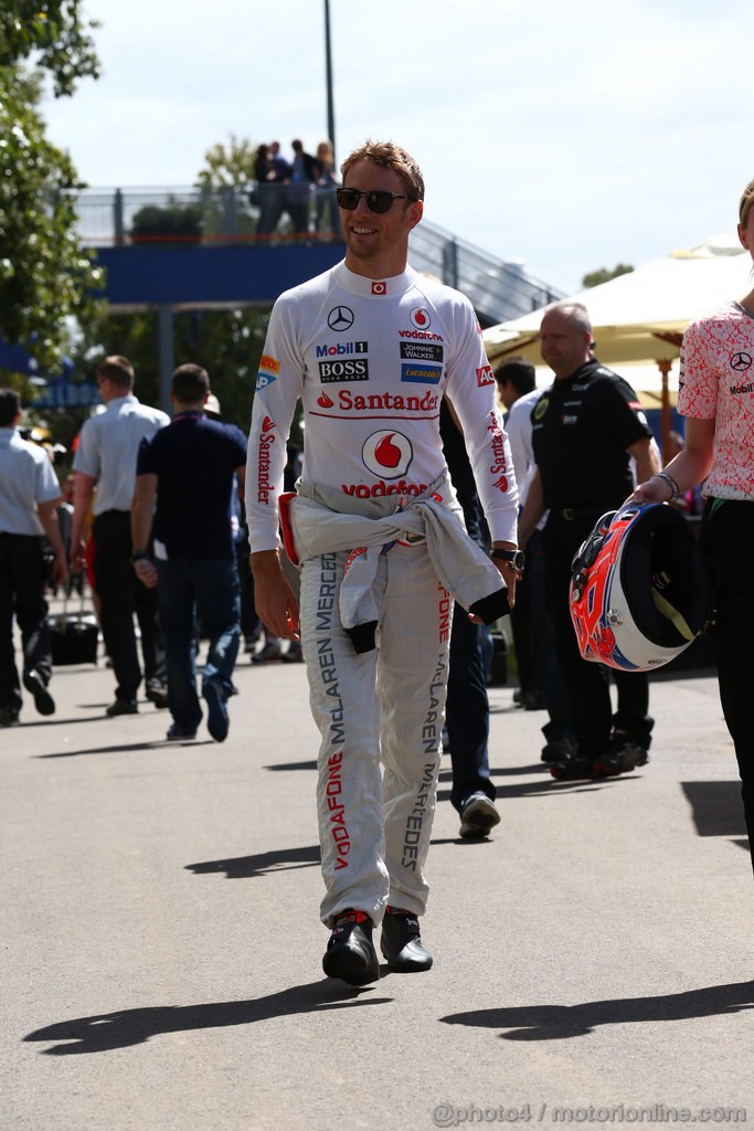 GP AUSTRALIA, 14.03.2013- Jenson Button (GBR) McLaren Mercedes MP4-28