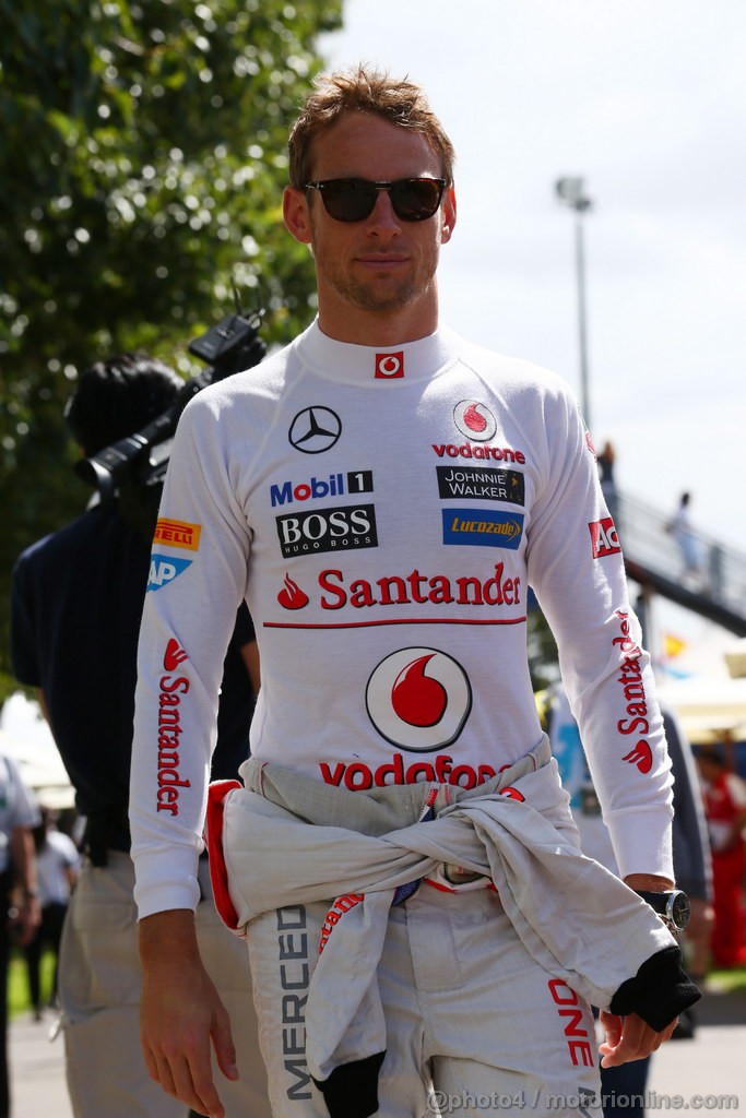 GP AUSTRALIA, 14.03.2013- Jenson Button (GBR) McLaren Mercedes MP4-28 