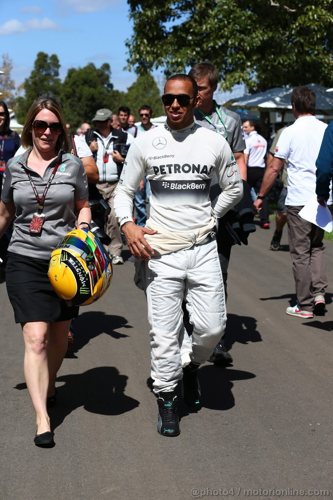 GP AUSTRALIA, 14.03.2013- Lewis Hamilton (GBR) Mercedes AMG F1 W04