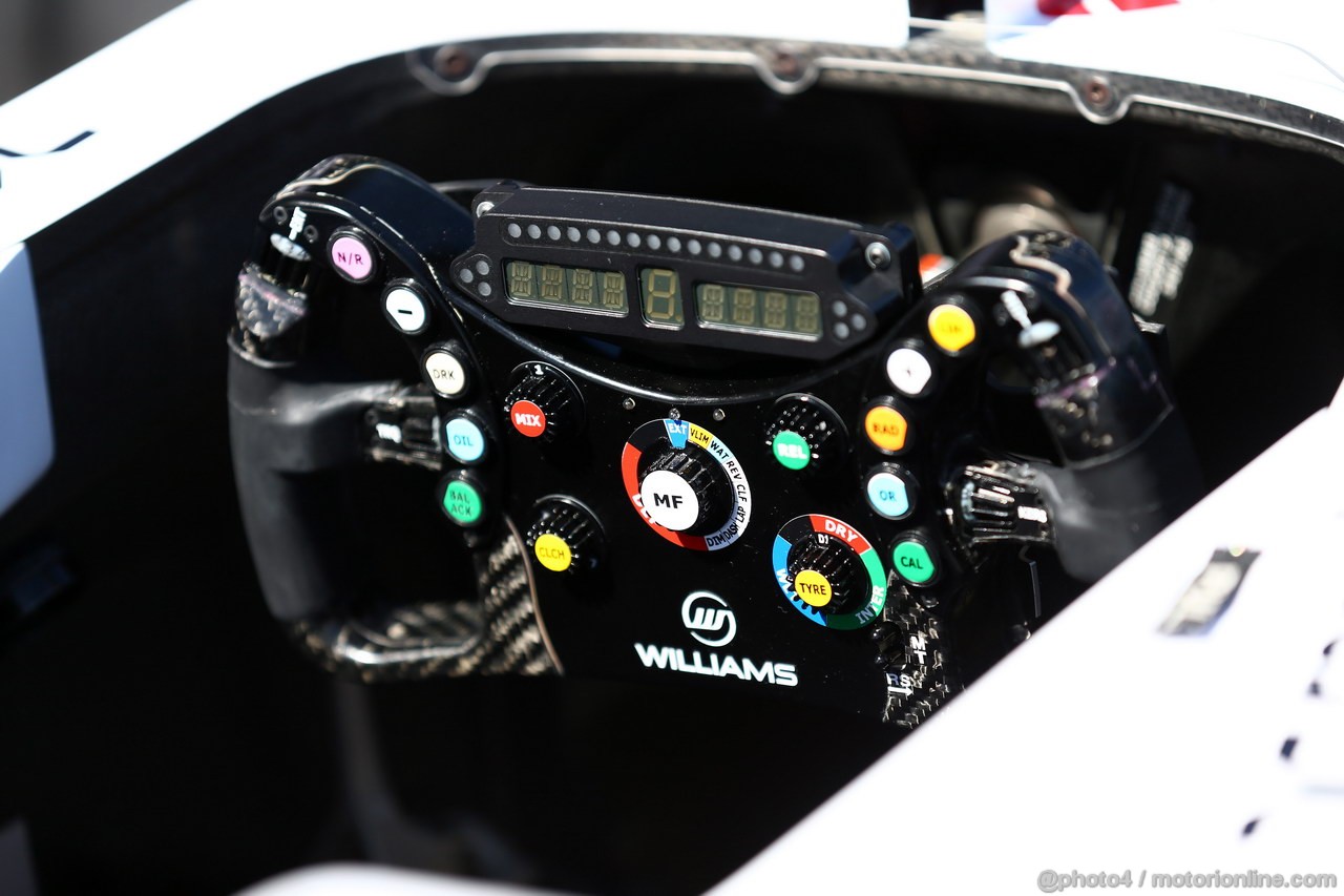 GP AUSTRALIA, 14.03.2013- Williams F1 Team FW35, Steering wheel 