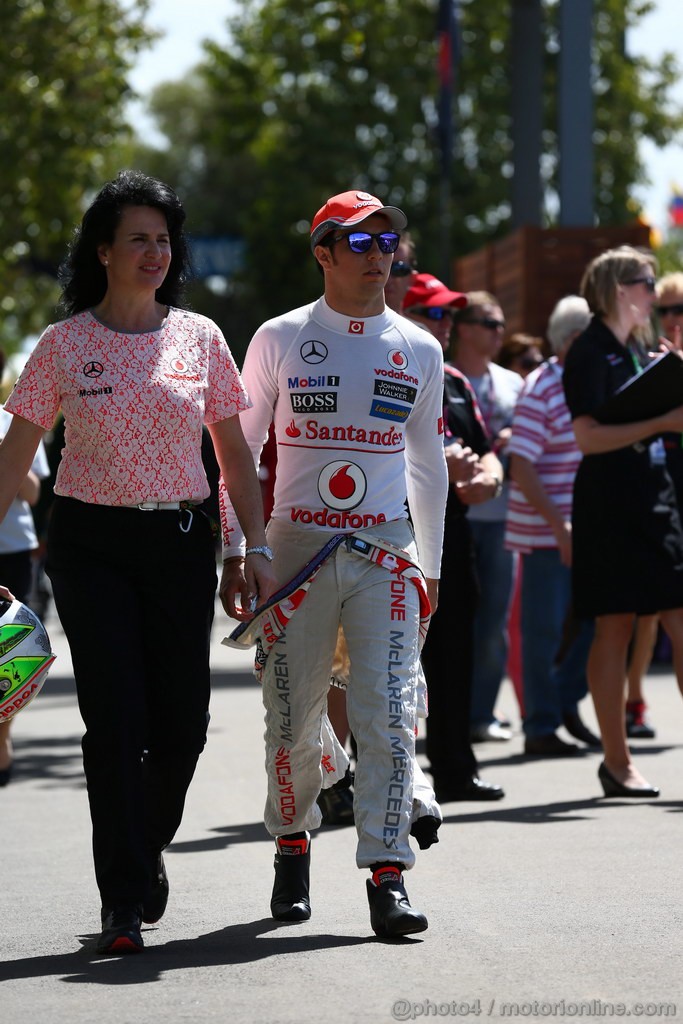 GP AUSTRALIA, 14.03.2013- Sergio Perez (MEX) McLaren MP4-28 