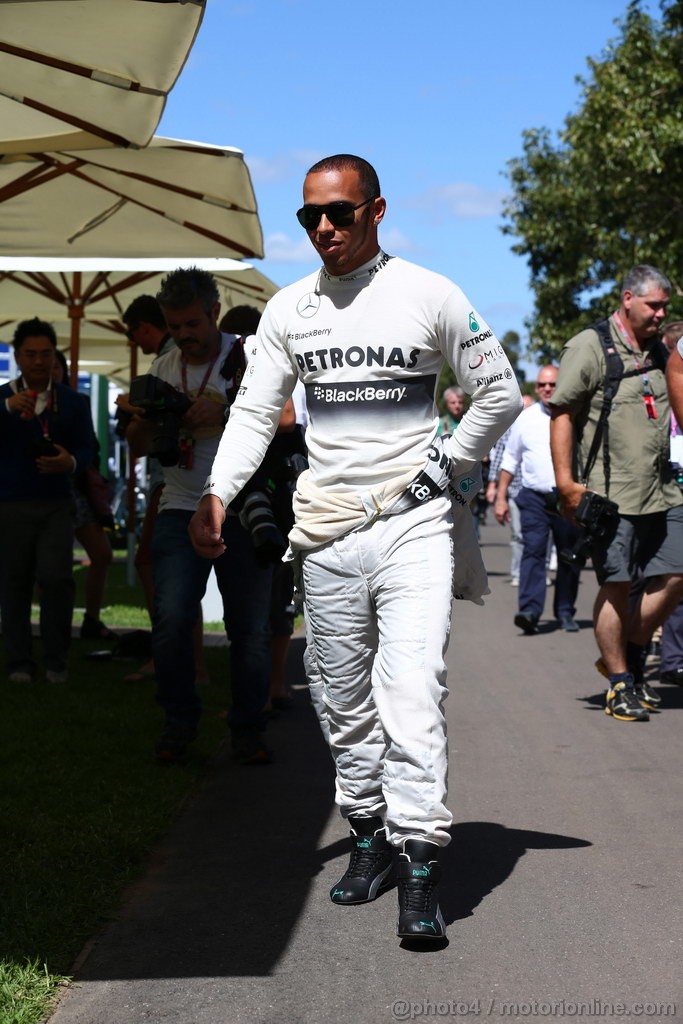 GP AUSTRALIA, 14.03.2013- Lewis Hamilton (GBR) Mercedes AMG F1 W04 