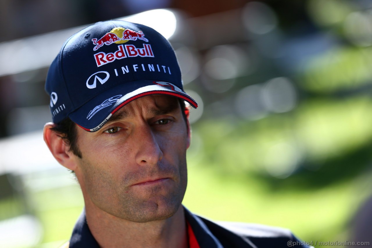 GP AUSTRALIA, 14.03.2013- Mark Webber (AUS) Red Bull Racing RB9 