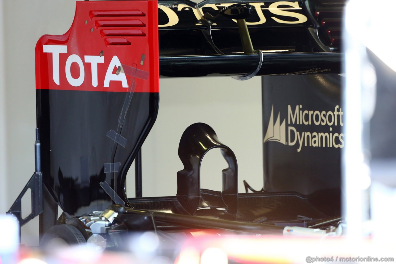 GP AUSTRALIA, 14.03.2013- Lotus F1 Team E21, detail