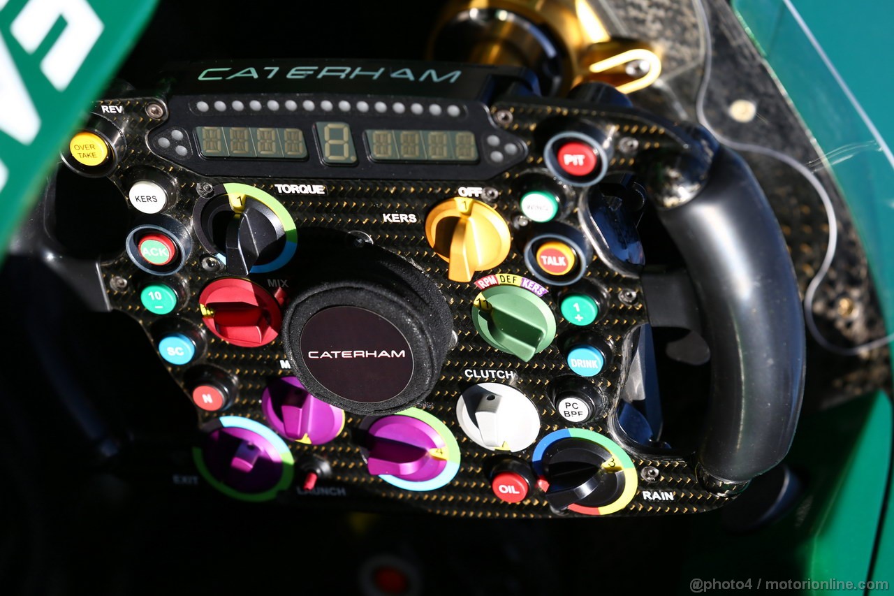 GP AUSTRALIA, 14.03.2013- The Steering wheel of Caterham F1 Team CT03 