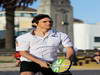 GP AUSTRALIA, 13.03.2013- Esteban Gutierrez (MEX) Sauber plays beach tennis.
