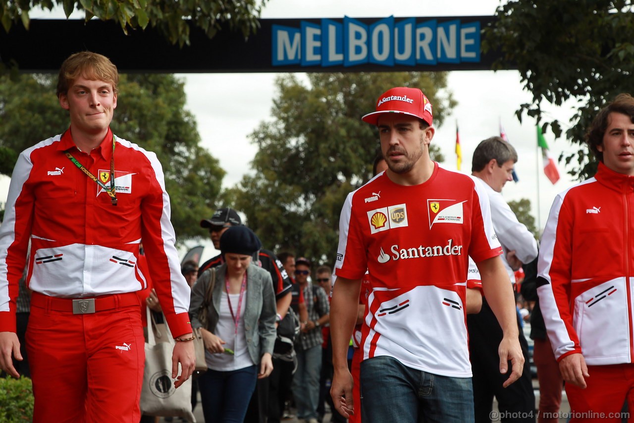 GP AUSTRALIA, 16.03.2013- Fernando Alonso (ESP) Ferrari F138