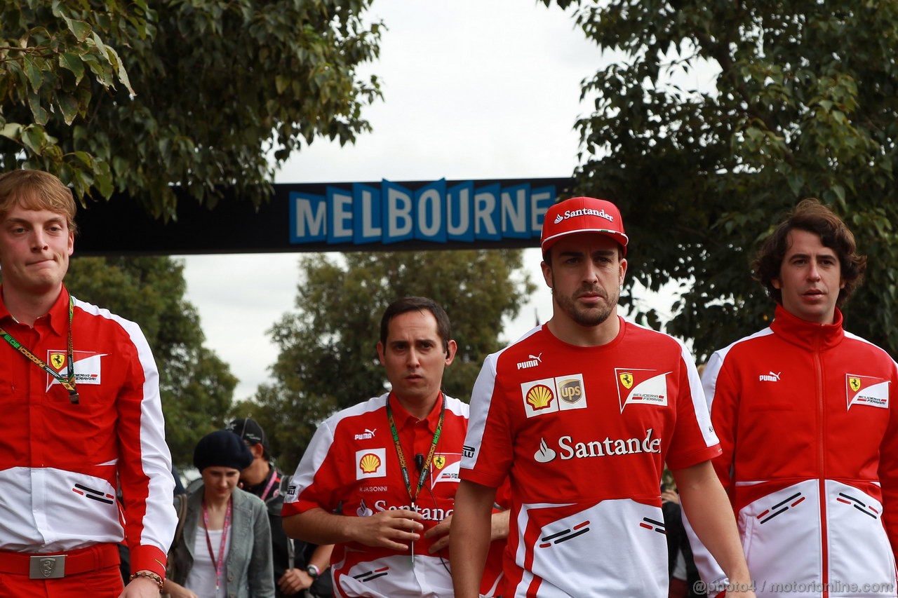 GP AUSTRALIA, 16.03.2013- Fernando Alonso (ESP) Ferrari F138 