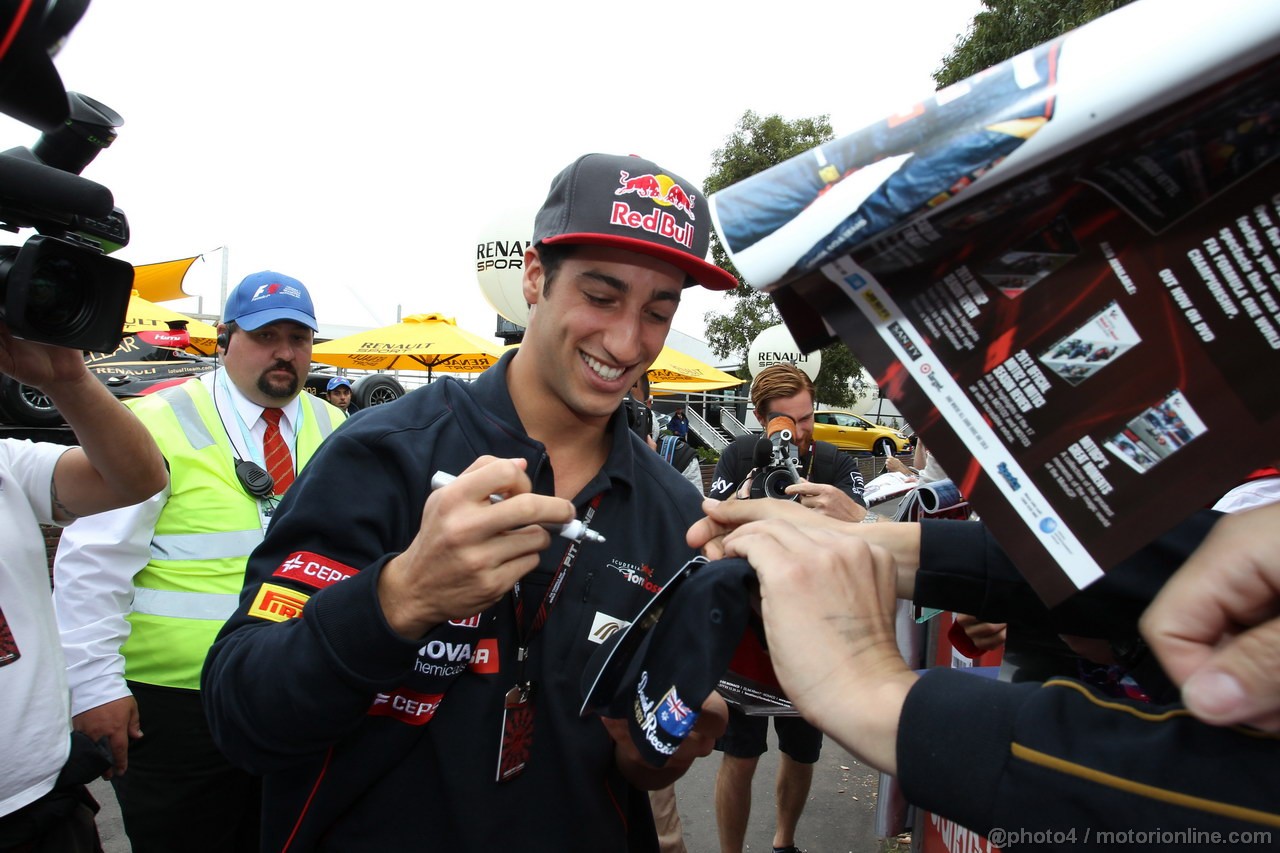 GP AUSTRALIA, 16.03.2013- Daniel Ricciardo (AUS) Scuderia Toro Rosso STR8 