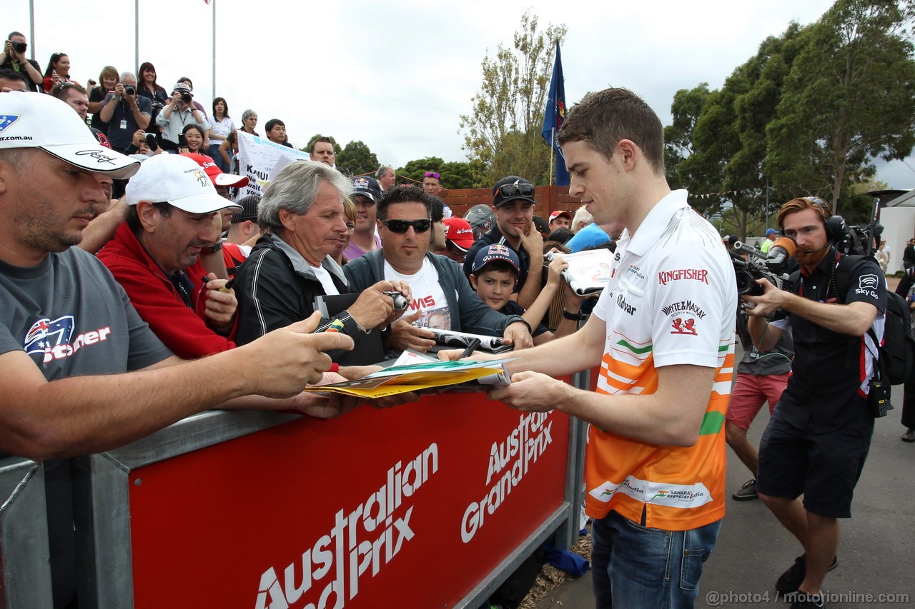 GP AUSTRALIA, 16.03.2013- Paul di Resta (GBR) Sahara Force India F1 Team VJM06 